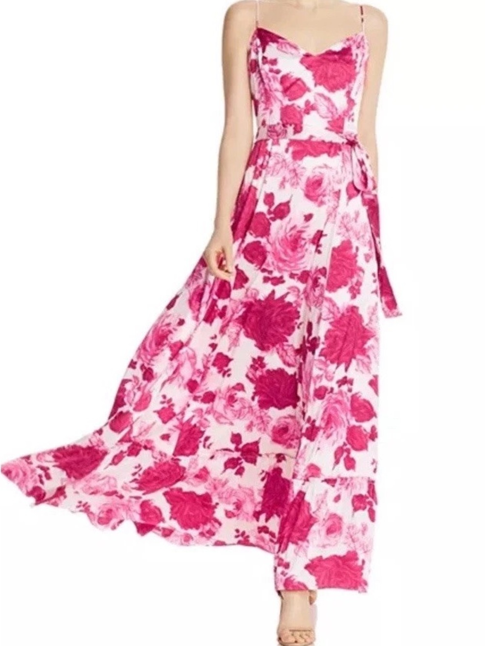 Betsy Johnson floral print maxi dress